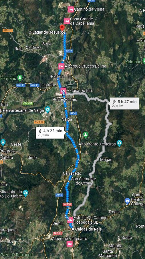 Z Calas de Reis do Lagar de Jesus, Camino 24km, den 12.